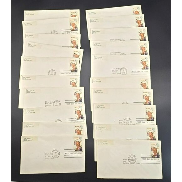 1968 First Day Of Issue Walt Disney Commemorative Stamp Envelopes 20 Lot LI3007 - Picture 1 of 9
